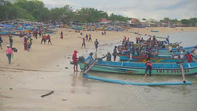 Badung, Bali, Indonesia - April 21, 2026: Balinese Fishermen
