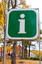 Tourist information sign