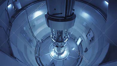 Nuclear reactor core inside powerful energy plant