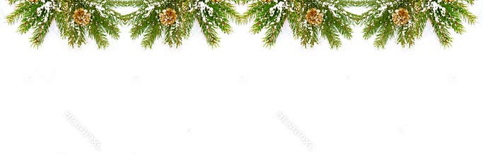 Christmas Decorations isolated on white background.