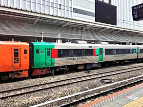 A themed limited express train in Japan