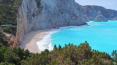 Lefkada Coastline near Porto Katsiki beach, Greece