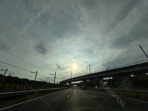 Amsterdam Highway Bridge Traffic Amstelveen Netherlands