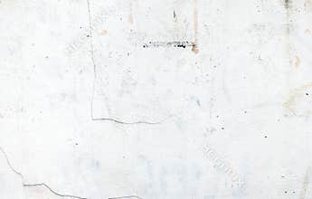 White color paint on grunge cement wall,texture background