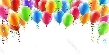 Balloons header background
