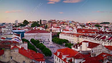 Rossio Square of Lisbon, Portugal
