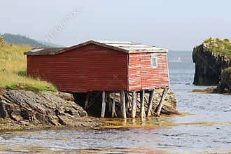 Fishing shed at Champney's West, Newfoundland, Canada