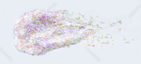 Mica multichrome colorful rainbow silver texture shiny sparkle and glitter. Make-up, nail art, eyeshadow topper