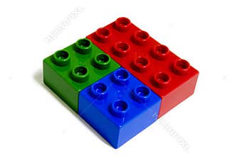 Lego Building Blocks RGB Diamond