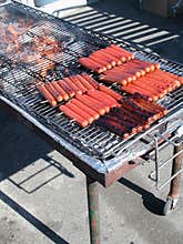 Sausages on Barbecue