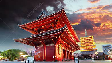 Tokyo - Sensoji-ji, Temple in Asakusa, Japan