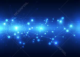 Abstract future technology telecoms background, vector illustration