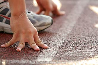 At the starting line