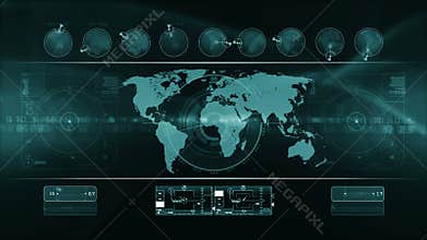 Abstract technology background LOOP