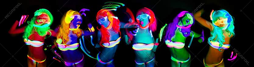neon uv glow dancer