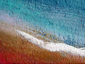 Abstract painted wall surface