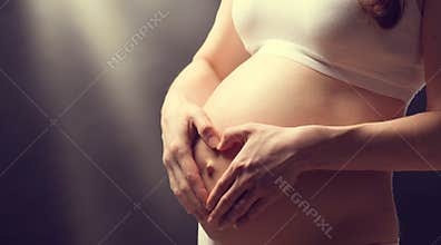 Pregnant woman belly