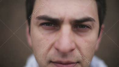 Portrait of a sad man