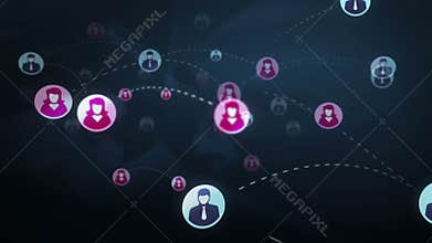 Social network media concept