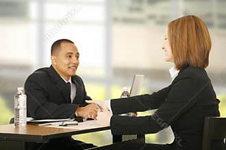 Business People Make A Deal