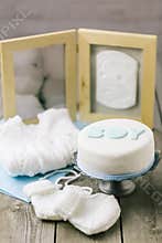 Celebration cake for a baby