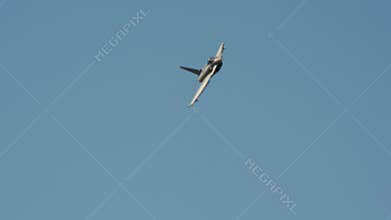 Fighter jet in Aerial Maneuver