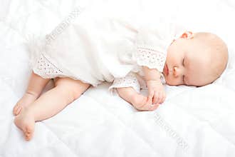 Cute little baby sleeping
