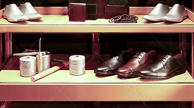 Genuine leather shoes and accessories