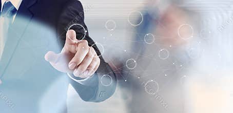 Hand drawing blank flow chart