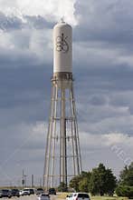 Oklahoma City water Tower by Lake Hefner