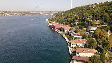 Aerial Drone Istanbul Bosphorus