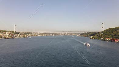 Drone Shot Istanbul Bosphorus