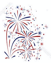 Abstract anniversary bursting fireworks, vector