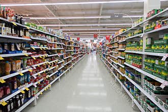 Supermarket aisle