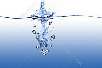 Running clear clean fresh water
