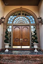 Front door entrance to home
