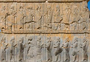 Ancient bas-reliefs of Persepolis