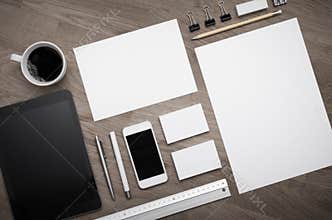 Empty letterhead design template