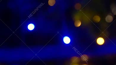 Magical Christmas light blur circles Background depth