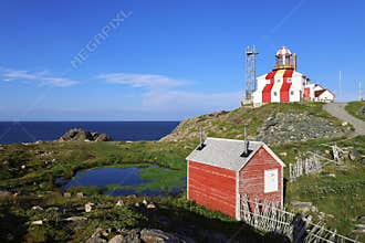 Lighthouse at Cape Bonavista, Newfoundland, Canada