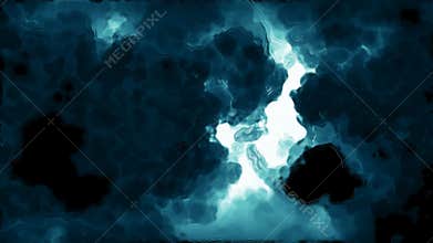 Abstract Blue Fire Cloud Loop