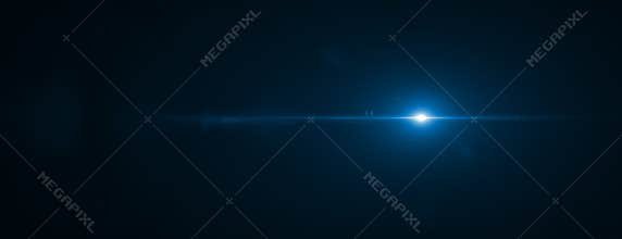 Lens flare effect. 3D rendering