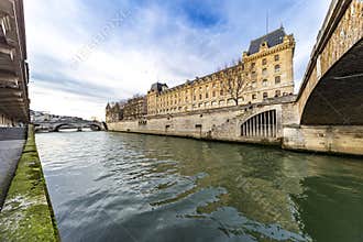 Paris criminal tribunal over the Seine River