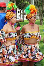 Dancer in Peruvian carnaval