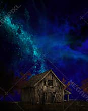 Old Farm barn, Milky Way
