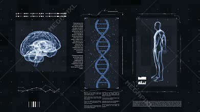 Medical futuristic interface.