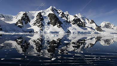 Mountains view in Antarctica