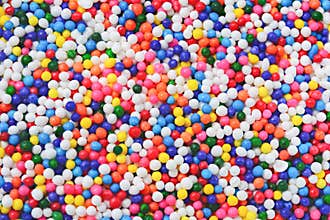 Sugar sprinkle dots background, decoration for cake