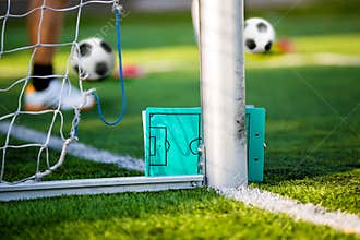 Soccer football strategy planning board. Coaching soccer