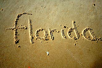 Florida in the sand